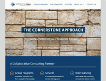 Tablet Screenshot of cornerstonerisksolutions.com